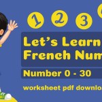 Learn 1-30 Numbers In French With Easy Exercises