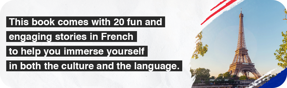 Over 20 fun and engaging stories in French to help you immerse yourself in the language.