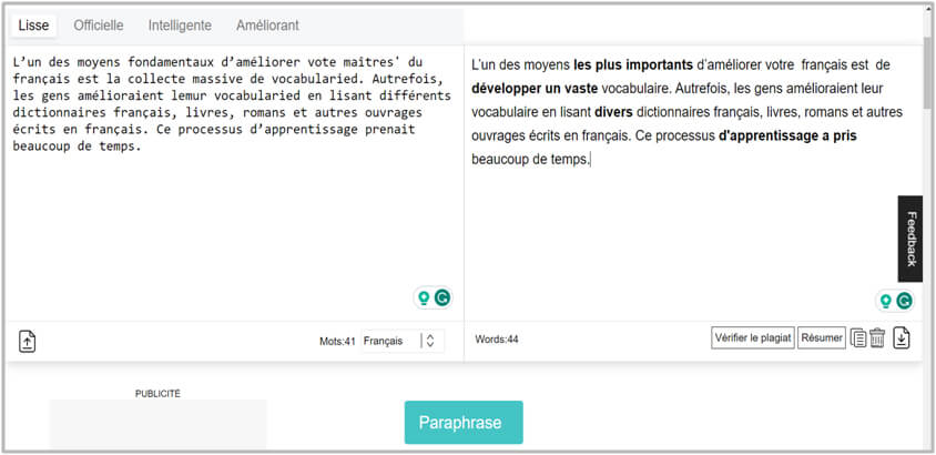 easier to reach a proficiency level in the French language