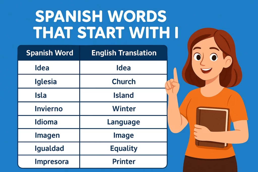 Common Spanish Words That Start with I