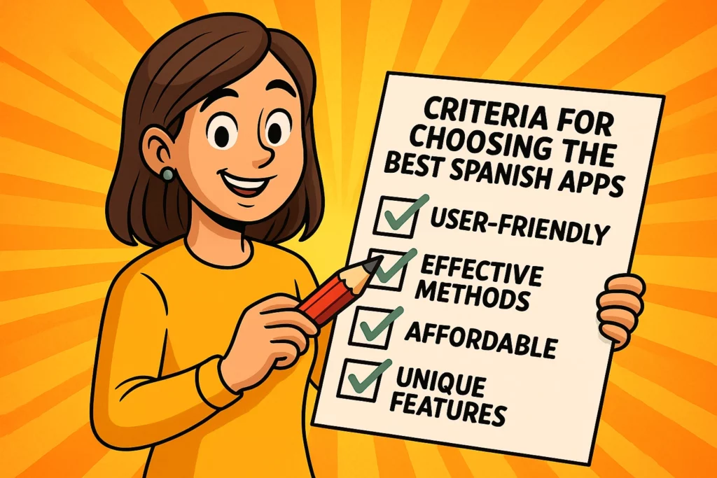 Criteria for Choosing the Best Spanish Apps