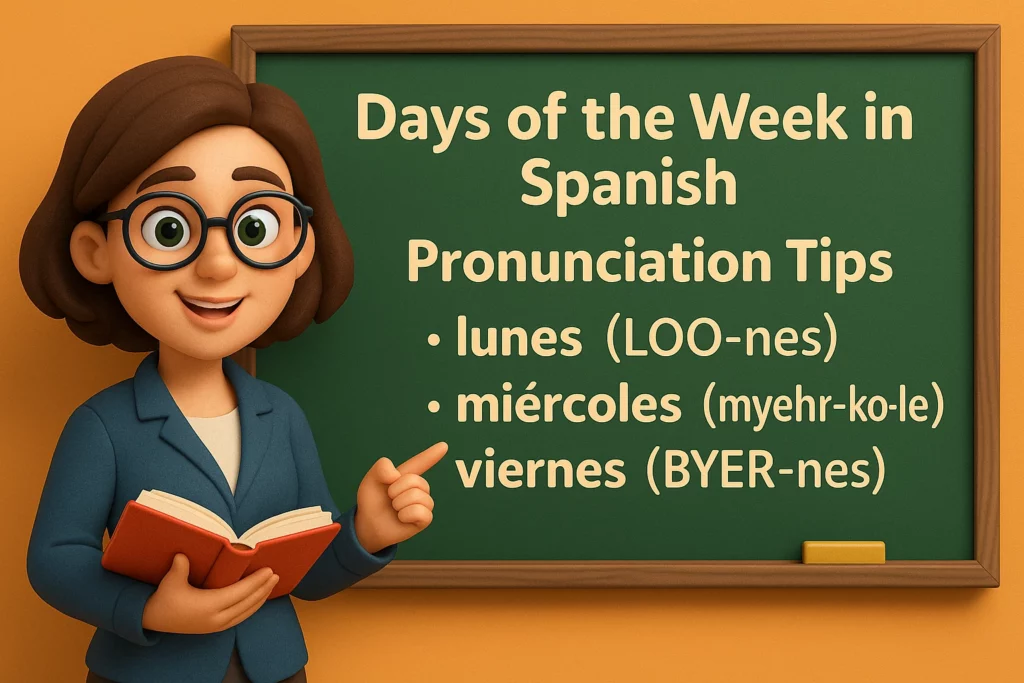 Days of the Week in Spanish - Pronunciation Tips