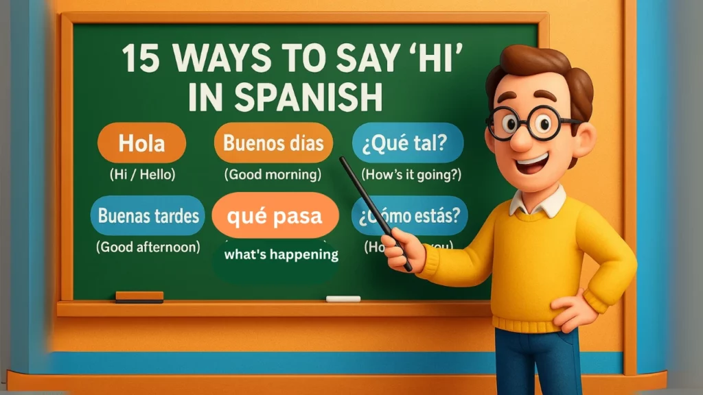 How to say Hi in Spanish 15 Ways
