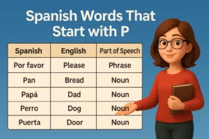 Read more about the article Learn Spanish Words That Start With P For Daily Use To Expand Vocabulary