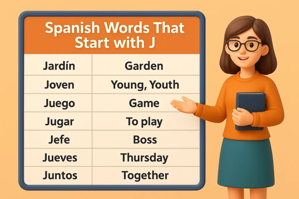 Spanish Words That Start with J A Joyful Journey Into J