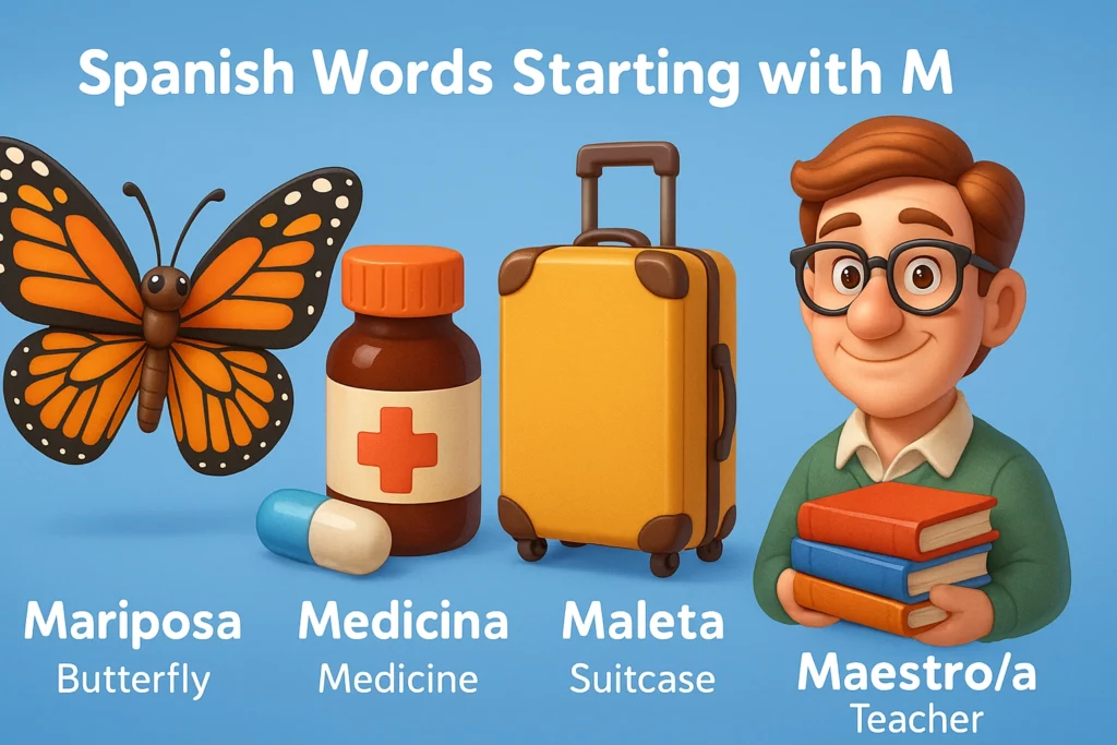 Spanish Words that start with M