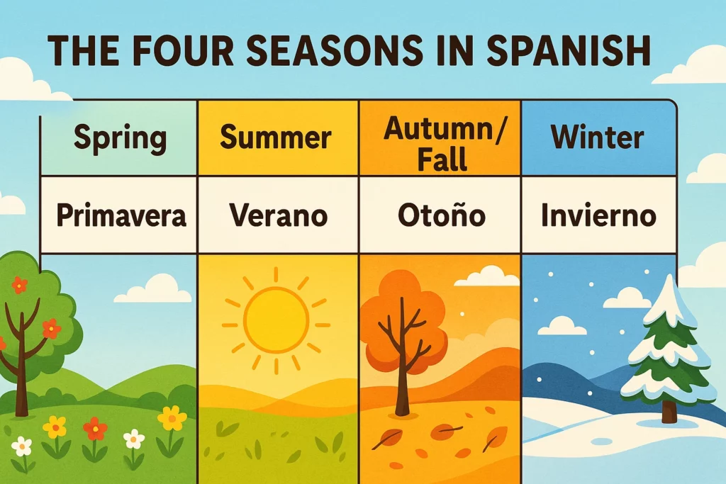 The Four Seasons in Spanish