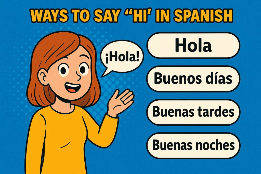 Way to say Hi in Spanish